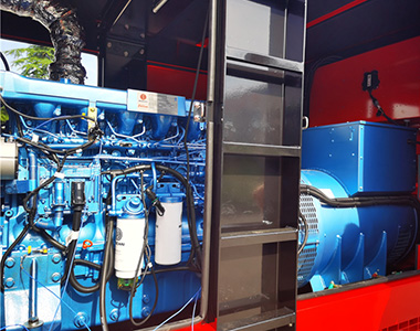 德科400KW/400V發(fā)電機應用于國內(nèi)某租賃項目